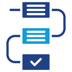 Poster - Project Milestone Dual Tone Icon