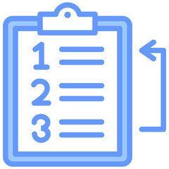 Poster - Task Prioritization Lineal Blue Icon