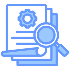 Poster - Project Evaluation Lineal Blue Icon