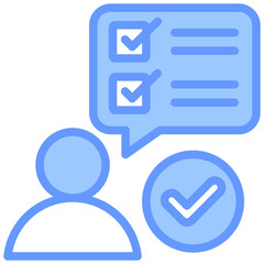 Poster - Communication Plan Lineal Blue Icon
