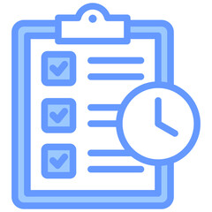 Poster - Task Tracking Lineal Blue Icon