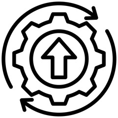Poster - Continuous Improvement Outline Icon