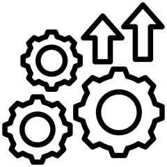 Poster - Process Improvement Outline Icon