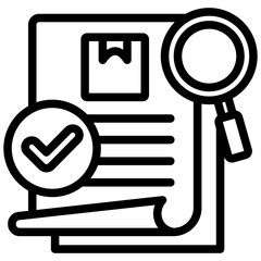 Poster - Quality Control Outline Icon