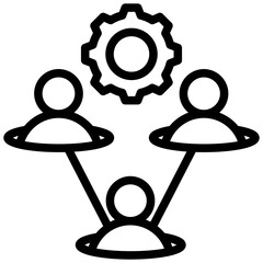 Poster - Team Roles Outline Icon