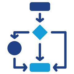 Poster - Process Mapping Dual Tone Icon