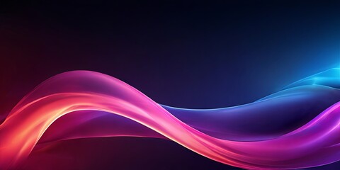 Poster - A purple and blue wave with a red line
