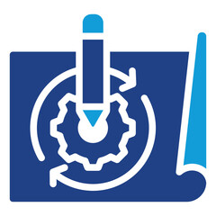 Poster - Process Redesign Dual Tone Icon
