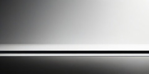 Poster - A white and black table with a black line