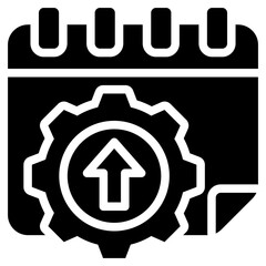 Poster - Kaizen Event Solid Black Icon