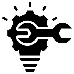 Poster - Problem Solving Tools Solid Black Icon