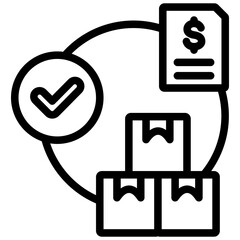 Poster - Order Fulfillment Outline Icon