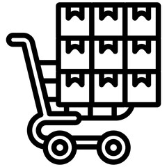Poster - Bulk Purchasing Outline Icon