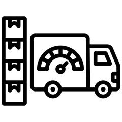 Poster - Delivery Performance Outline Icon