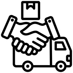 Poster - Logistics Partner Outline Icon