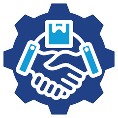 Poster - Supplier Relationship Management Dual Tone Icon