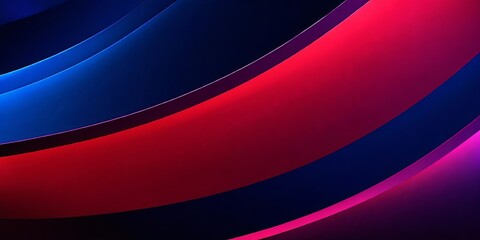 Poster - A blue and red striped background