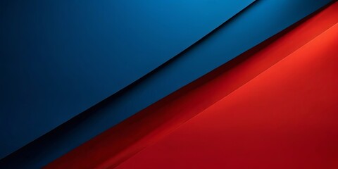 Poster - A blue and red striped background