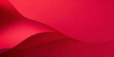 Poster - A red background with a red wave