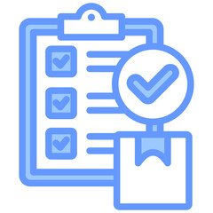 Poster - Order Processing Lineal Blue Icon