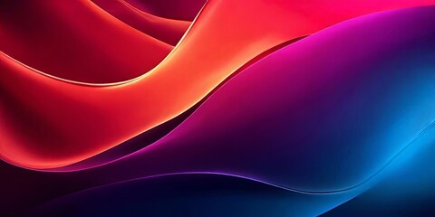 Aufkleber - A colorful background with a red and orange line