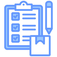 Aufkleber - Production Planning Lineal Blue Icon