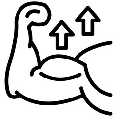 Poster - Strength Outline Icon