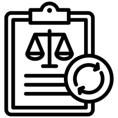 Aufkleber - Regulatory Change Outline Icon