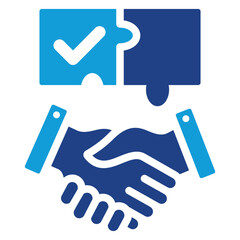 Poster - Strategic Partnership Dual Tone Icon