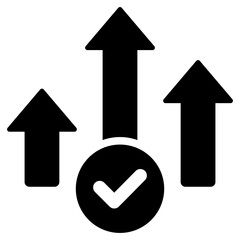 Poster - Competitive Advantage Solid Black Icon