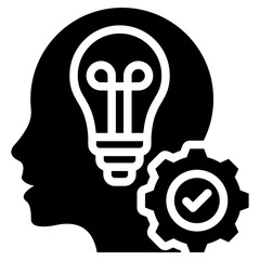 Aufkleber - Core Competency Solid Black Icon