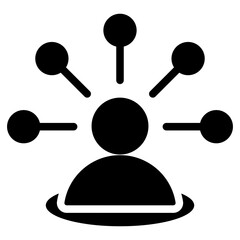Poster - Employee Skills Solid Black Icon