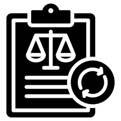Aufkleber - Regulatory Change Solid Black Icon