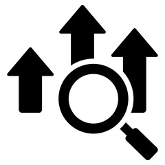 Poster - Competitive Landscape Solid Black Icon