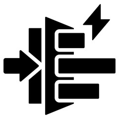 Poster - New Competitor Solid Black Icon