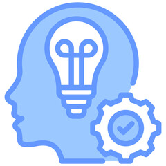 Poster - Core Competency Lineal Blue Icon