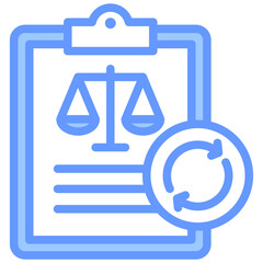 Aufkleber - Regulatory Change Lineal Blue Icon