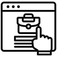 Poster - Job Posting Outline Icon