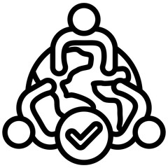 Poster - Cultural Fit Outline Icon