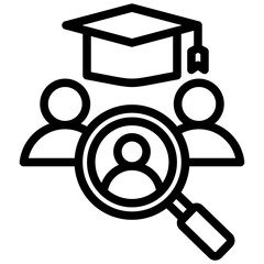 Poster - Campus Recruiting Outline Icon