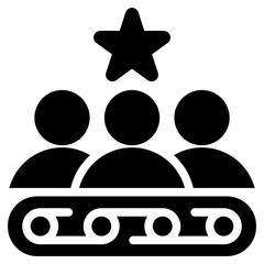 Poster - Talent Pipeline Solid Black Icon