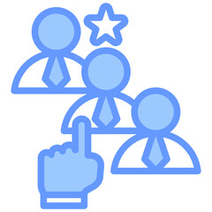 Poster - Passive Candidate Lineal Blue Icon