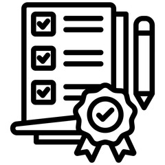 Poster - Quality Control Outline Icon