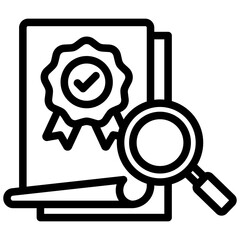 Wall Mural - Quality Audit Outline Icon