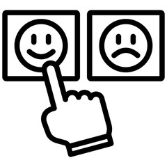 Poster - Customer Feedback Outline Icon