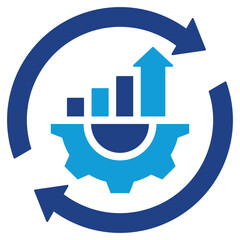 Poster - Continuous Improvement Dual Tone Icon