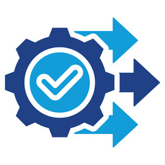 Poster - Process Optimization Dual Tone Icon