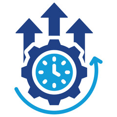 Poster - Productivity Improvement Dual Tone Icon