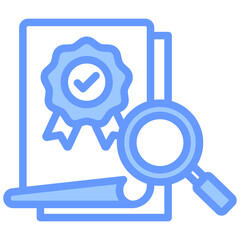 Wall Mural - Quality Audit Lineal Blue Icon