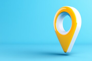 Poster - Map icon with pin gps vector flat and location marker pointer place in isometric design, concept of road trip direction position symbol, travel destination trip point, city street navigator